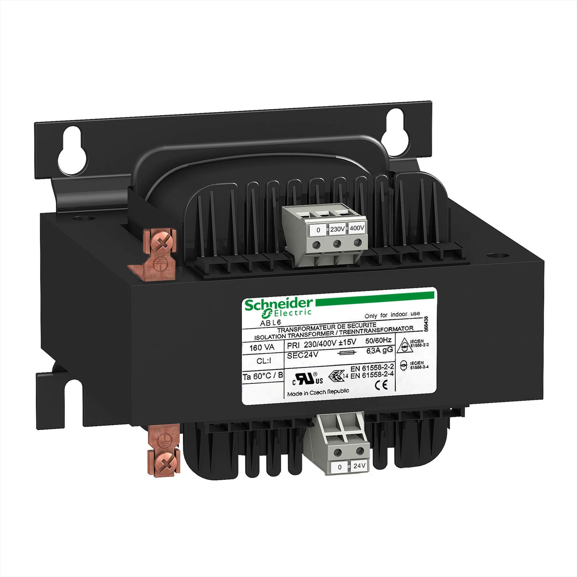 Transformador 230-400V AC 230V AC 1000VA ABL6TS100U — Schneider Electric — Schneider Electric
