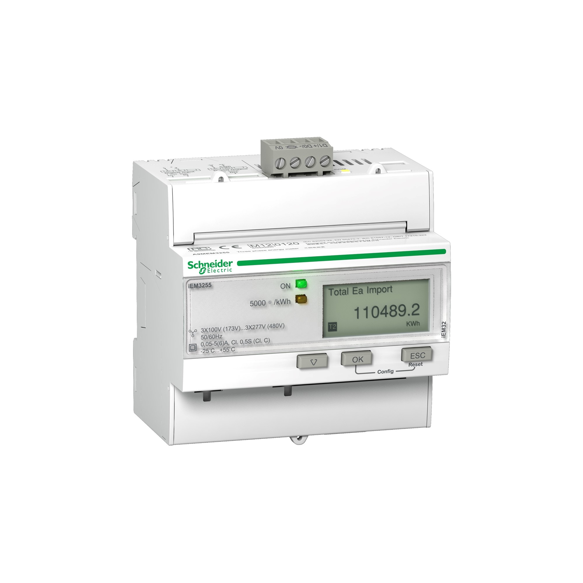 Contador Trifasico 3P 5A Kwh Tc Modbus I/O A9MEM3255 — Schneider Electric — Schneider Electric