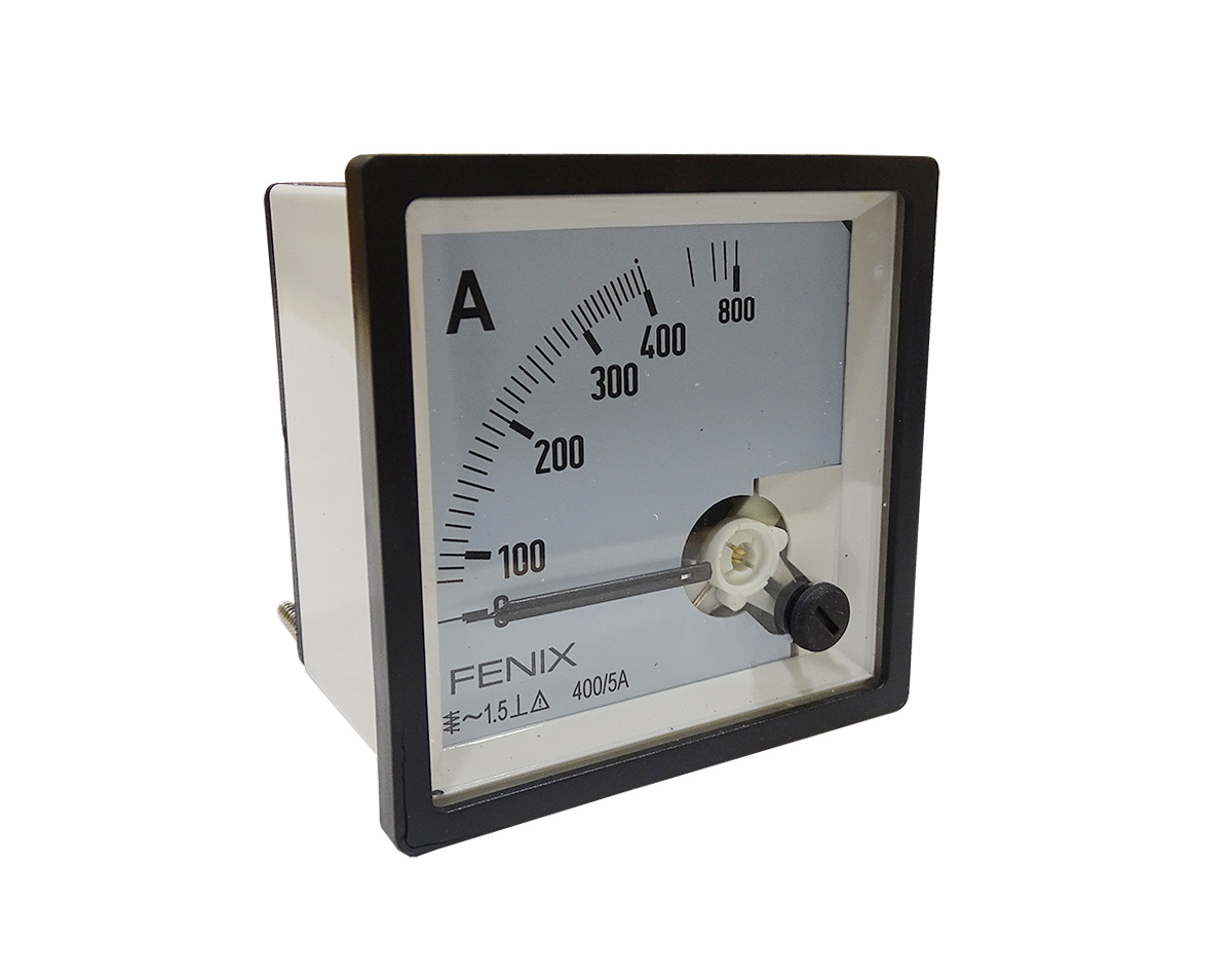 Amperimetro Panel Analogo 72x72 0-400 Uso con Transformador 2003034 — FNX — FNX