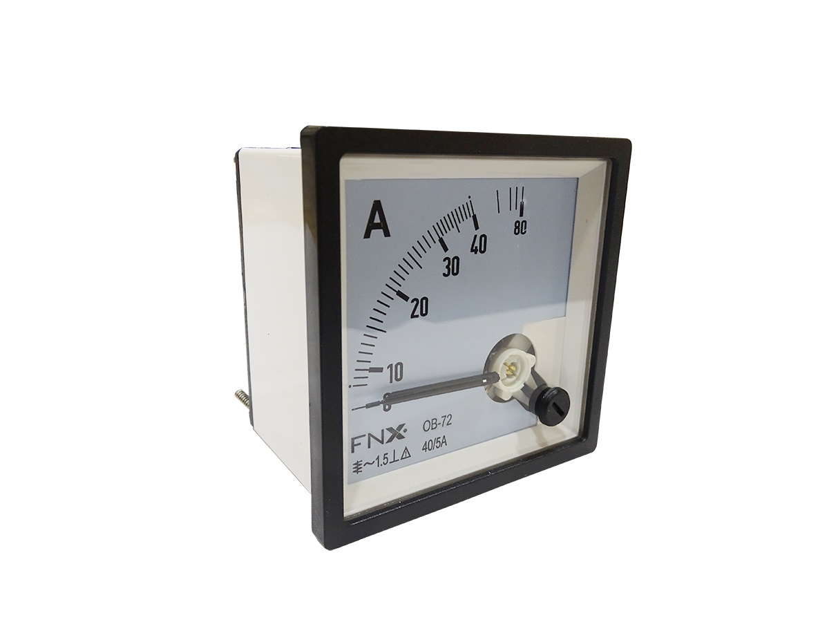 Amperimetro Panel Analogo 72x72 0-40 Uso con Transformador 2001234 — FNX — FNX