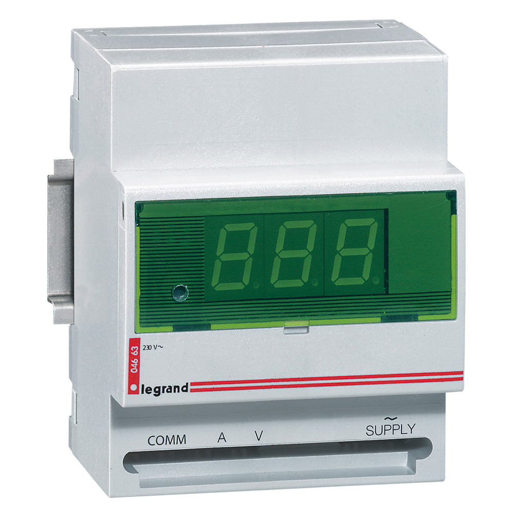 Amperimetro/voltimetro Digital Riel DIN 4663 — Legrand — Legrand