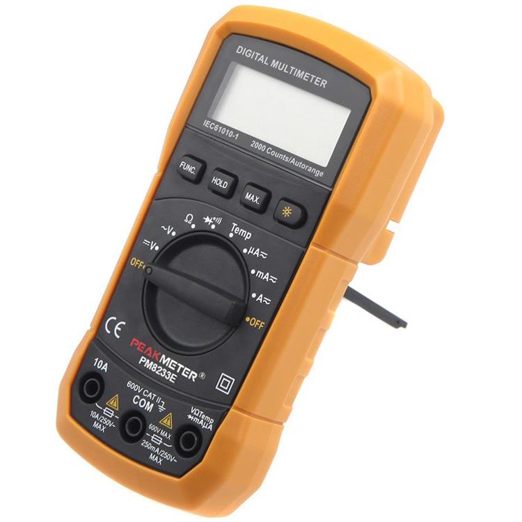 Multimetro Digital 600VCA/CC + T° 2021629 — Peakmeter — Peakmeter
