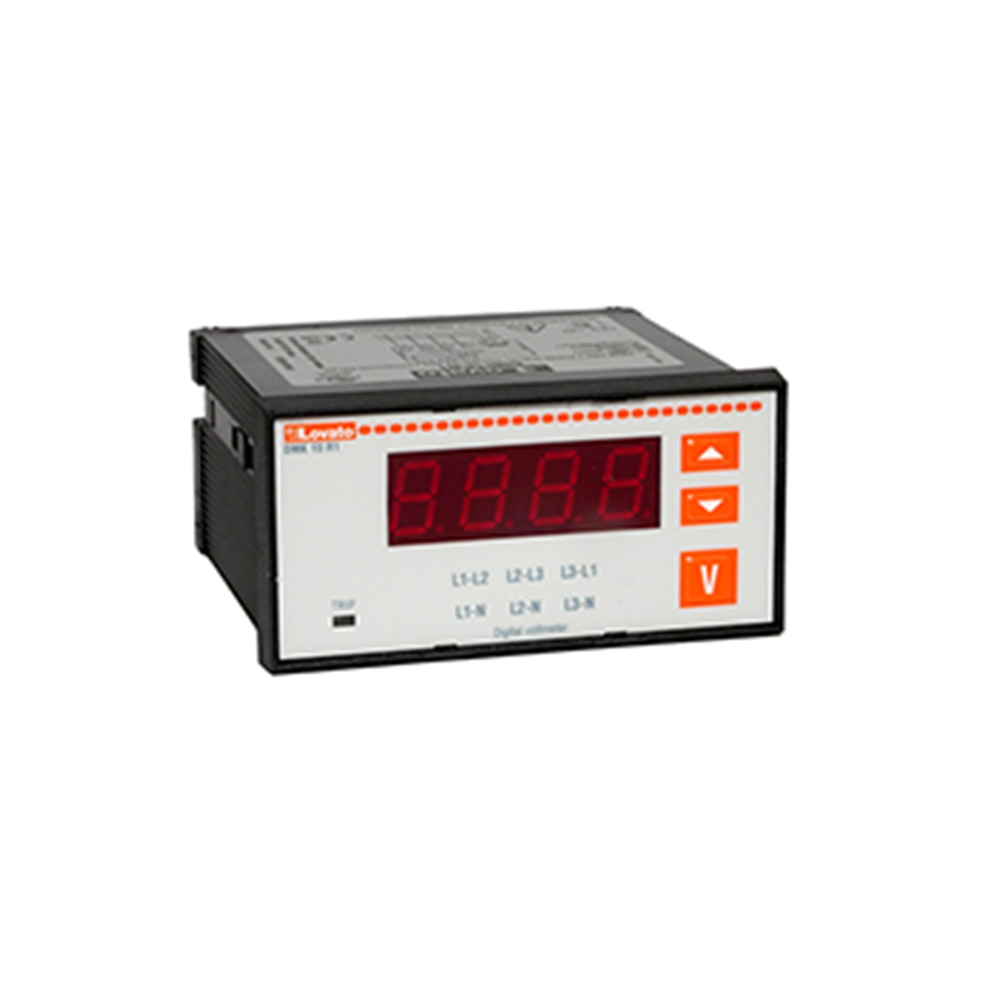 VOLTIMETRO DIGITAL TRIFASICO EMPOTRABLE 96x48mm, CON RELE DE SALIDA, LOVATO DMK10R1 Lovato — Lovato