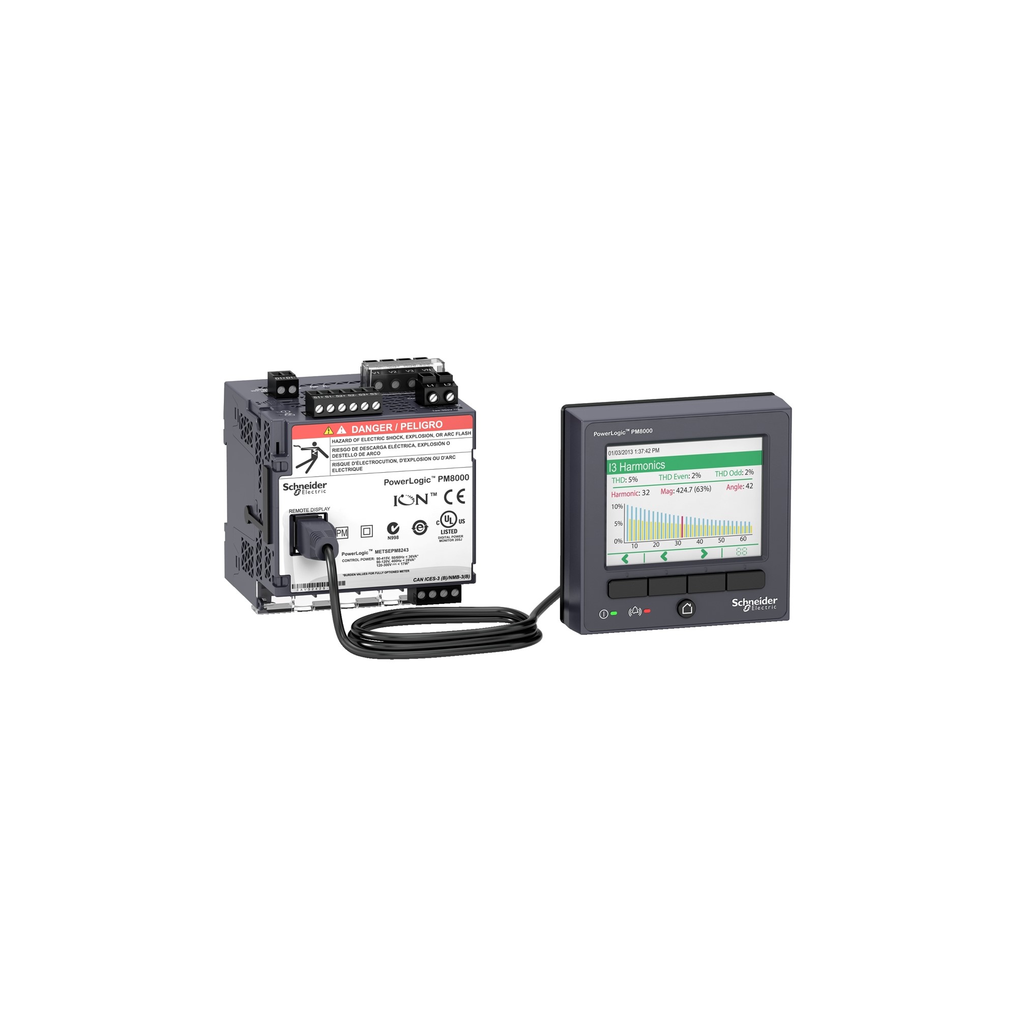 Medidor de Potencia y Energia 24VDC METSEPM8214 PM8214 — Schneider Electric — Schneider Electric