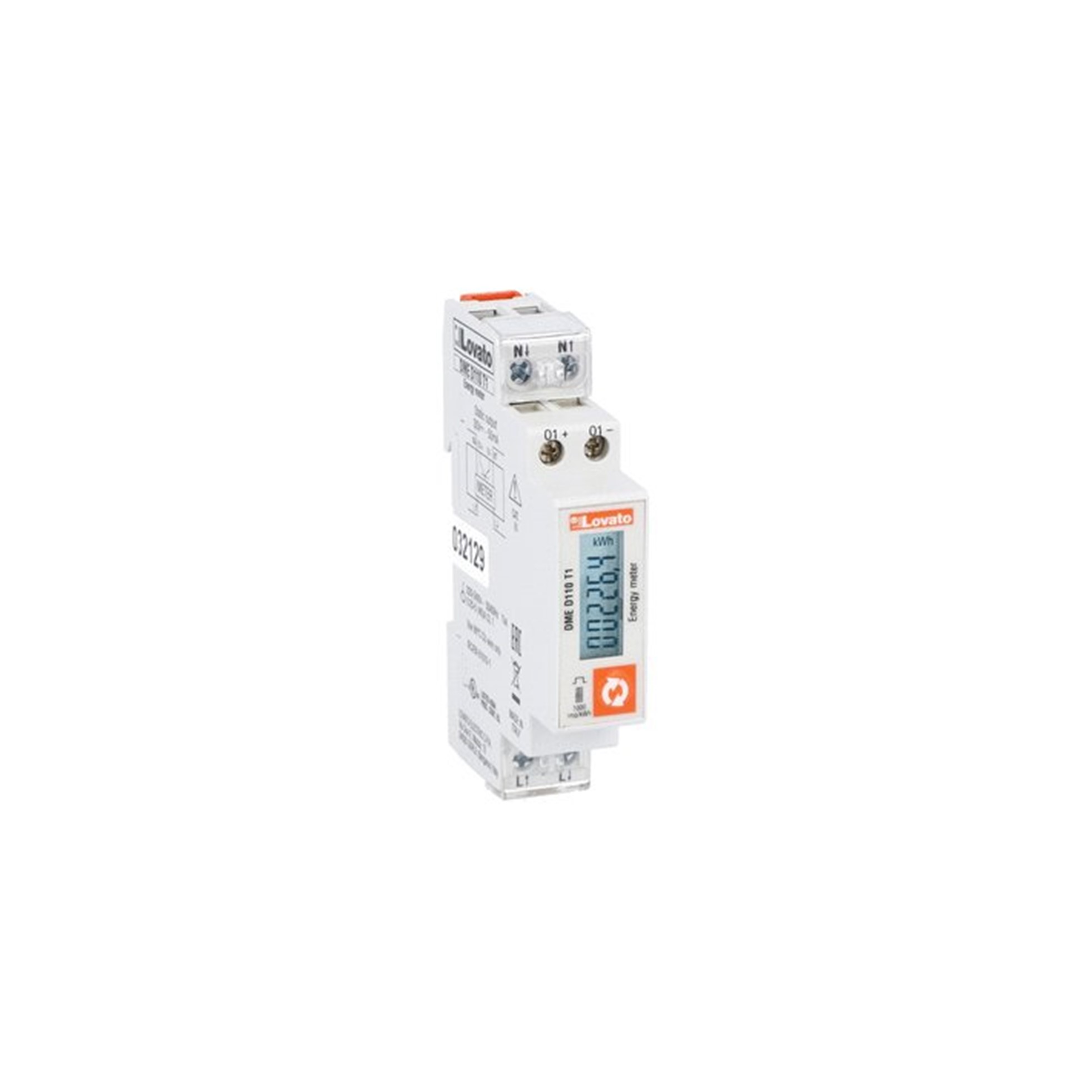 MEDIDOR DE ENERGIA DIGITAL (REMARCADOR) MONOFASICO, SALIDA ESTATICA, 40A, LOVATO DMED110T1 Lovato — Lovato