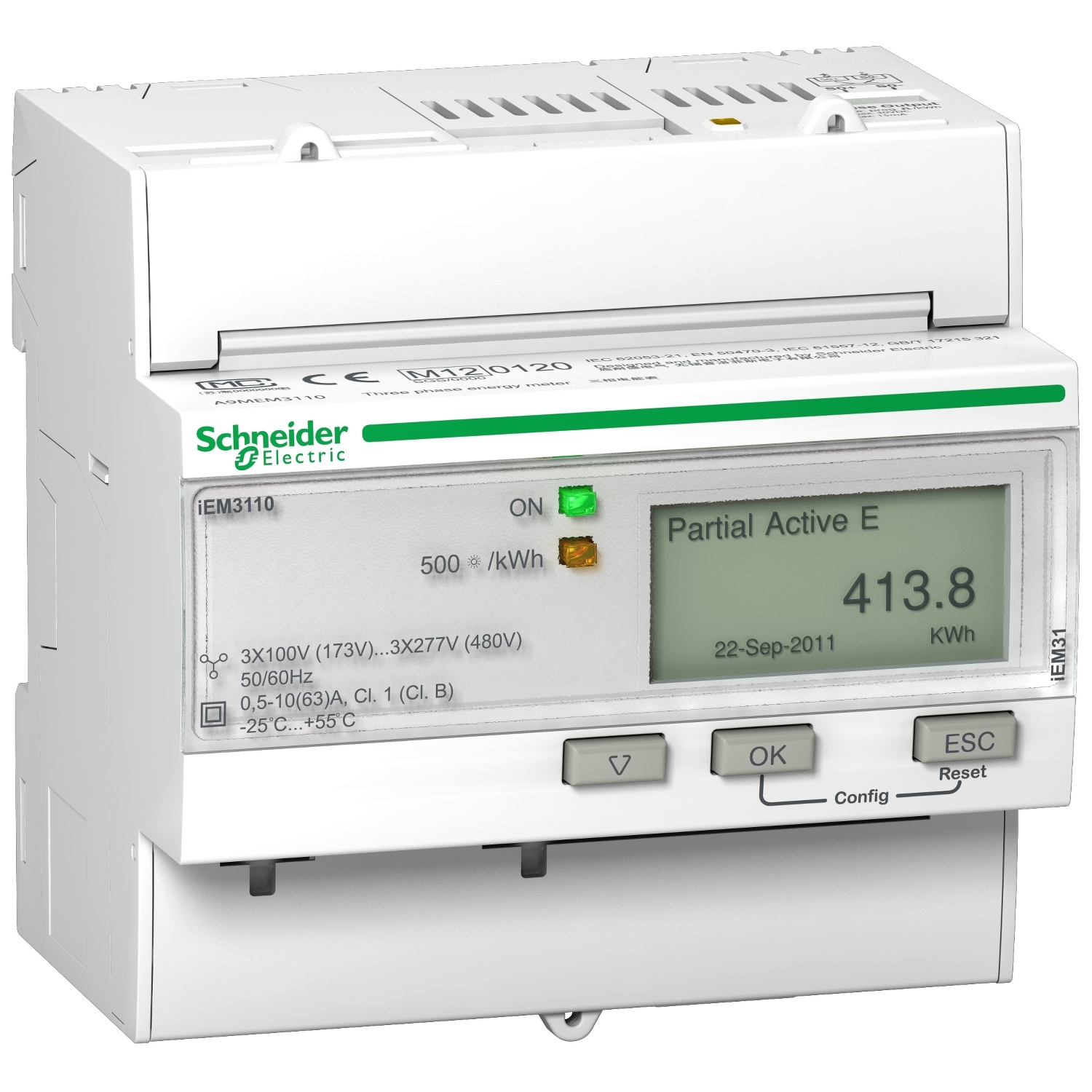 Medidor Trifasico 63A Pulsos A9MEM3110 — Schneider Electric — Schneider Electric