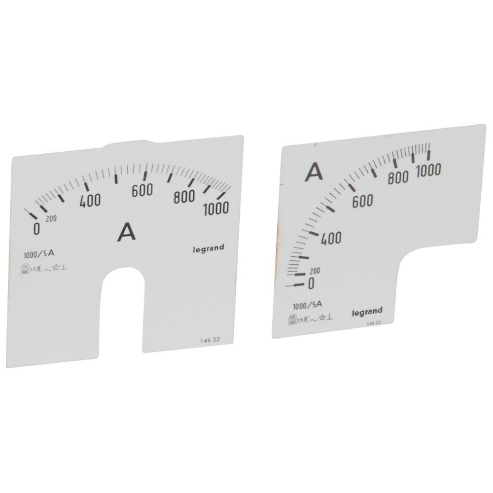 Cuadrante de Medida para Amperimetro Analogo 0-1000A. 14622 — Legrand — Legrand