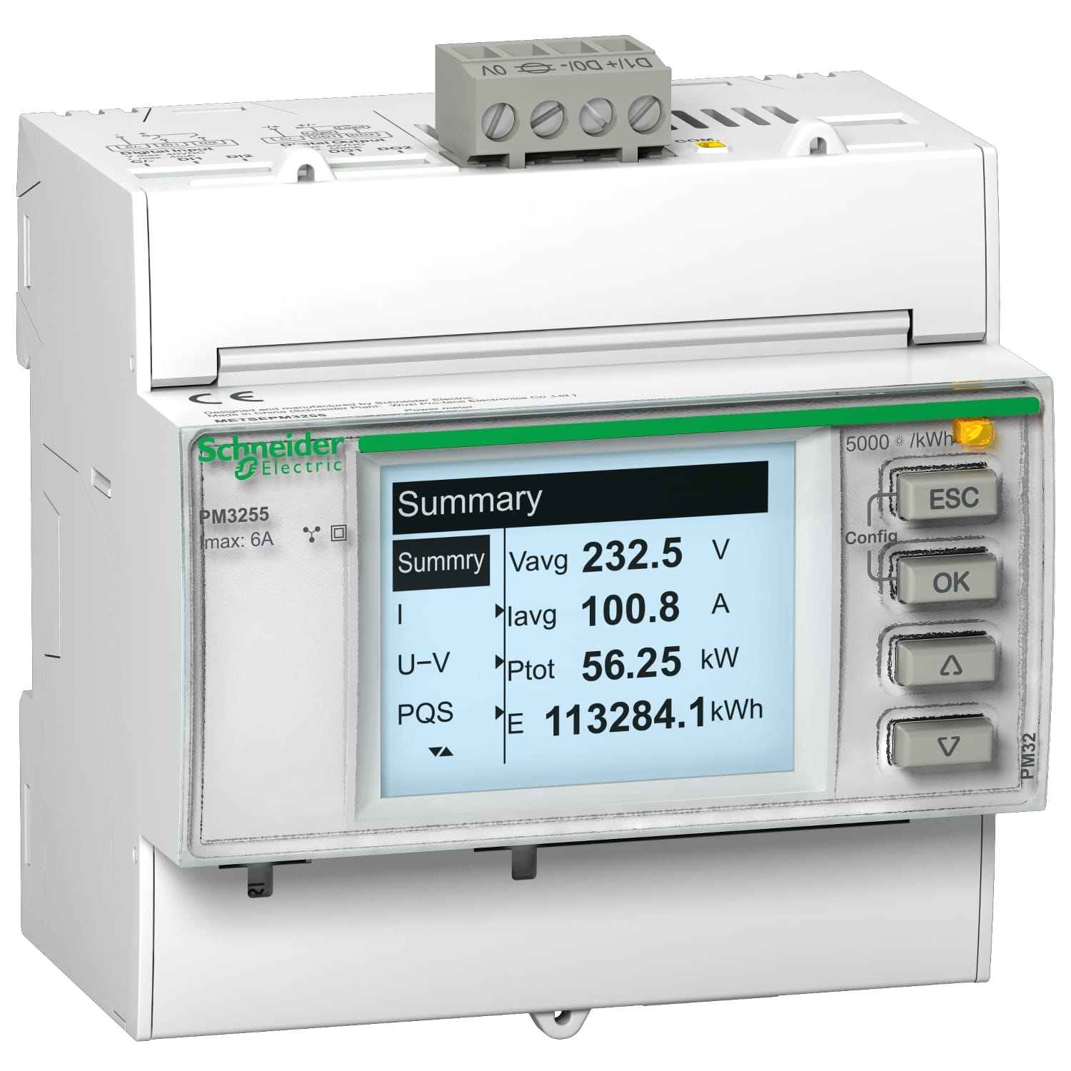 Central de Medida Riel DIN PM3250 Modbus METSEPM3250 — Schneider Electric — Schneider Electric