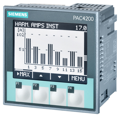 Medidor Multifuncion Sentron PAC4200 7KM4212-0BA00-3AA0 — Siemens — Siemens