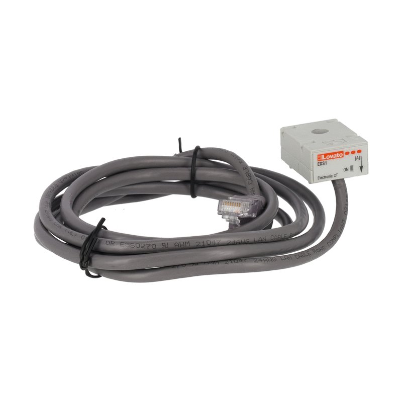 Transf de Corriente Electronico Monofasico 32A, con Cable RJ45 2M EXS1032 — Lovato — Lovato
