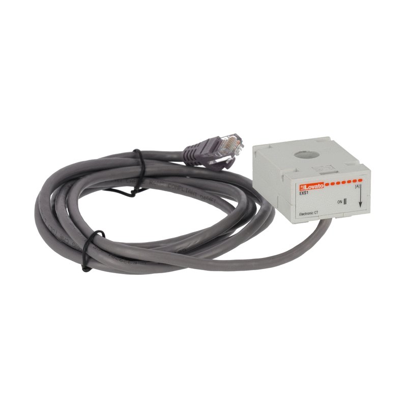 Transf de Corriente Electronico Monofasico 80A, con Cable RJ45 2M EXS1080 — Lovato — Lovato
