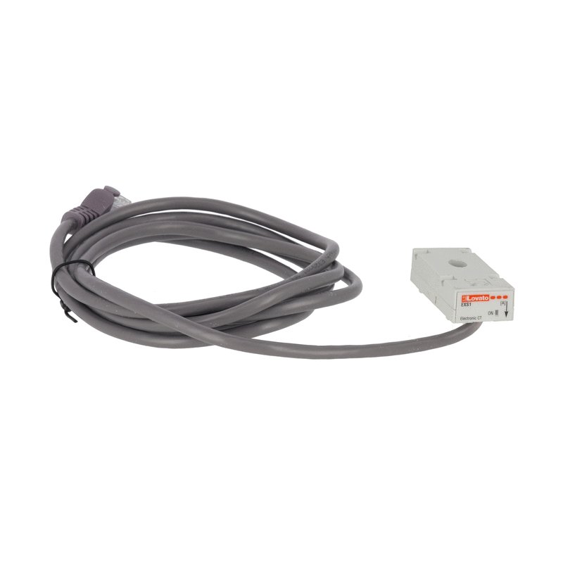 Transf de Corriente Electronico Monofasico 63A, con Cable RJ45 2M EXS1063 — Lovato — Lovato