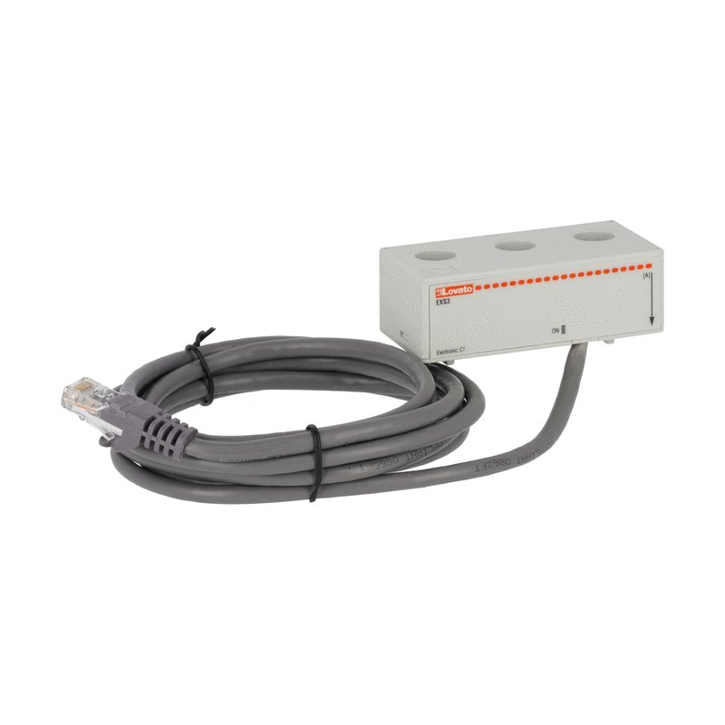 Transf de Corriente Electronico Trifasico 80A, con Cable RJ45 2M EXS3080 — Lovato — Lovato