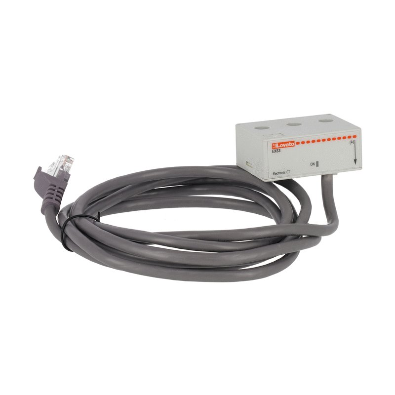 Transf de Corriente Electronico Trifasico 63A, con Cable RJ45 2M EXS3063 — Lovato — Lovato