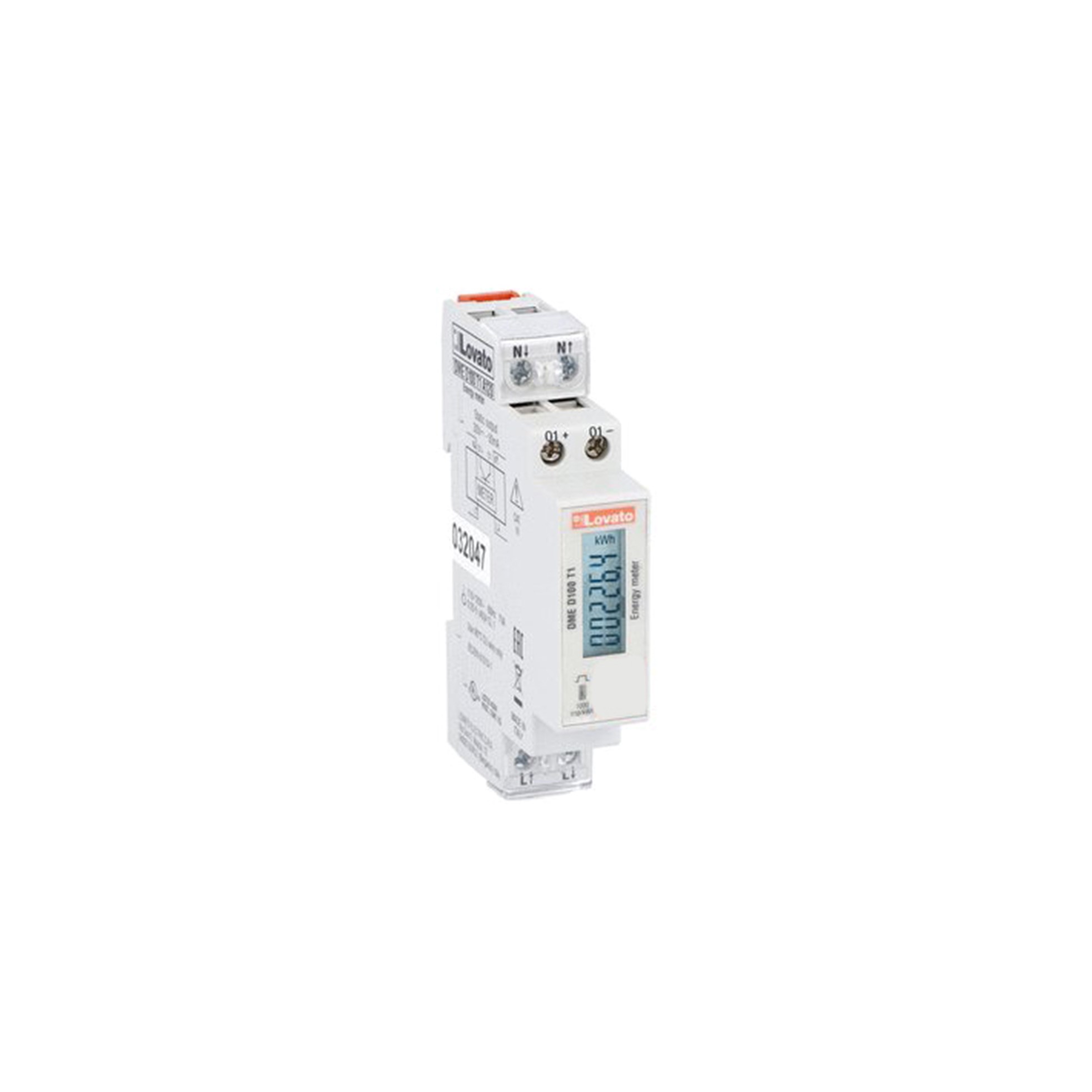 MEDIDOR DE ENERGIA DIGITAL (REMARCADOR) MONOFASICO, SALIDA IMPULSOS, 40A, LOVATO DMED100T1 Lovato — Lovato