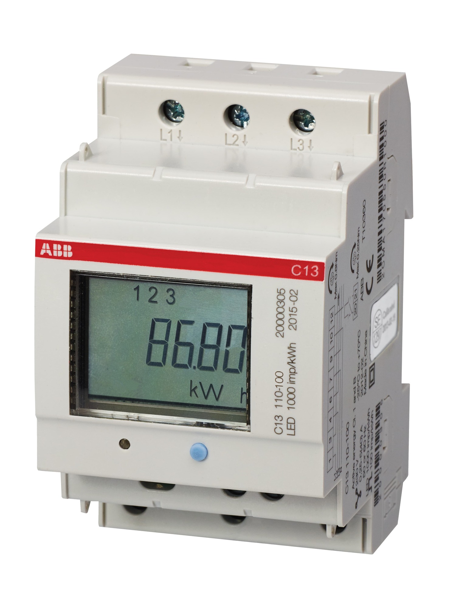 Medidor Trifasico Directo 40A Salida Pulsos C13 110-100 2CMA100191R1000 — ABB — ABB