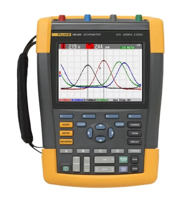 Osciloscopio Portatil Industrial Scopemeter 190-504/S 190-504_S — Fluke — Fluke