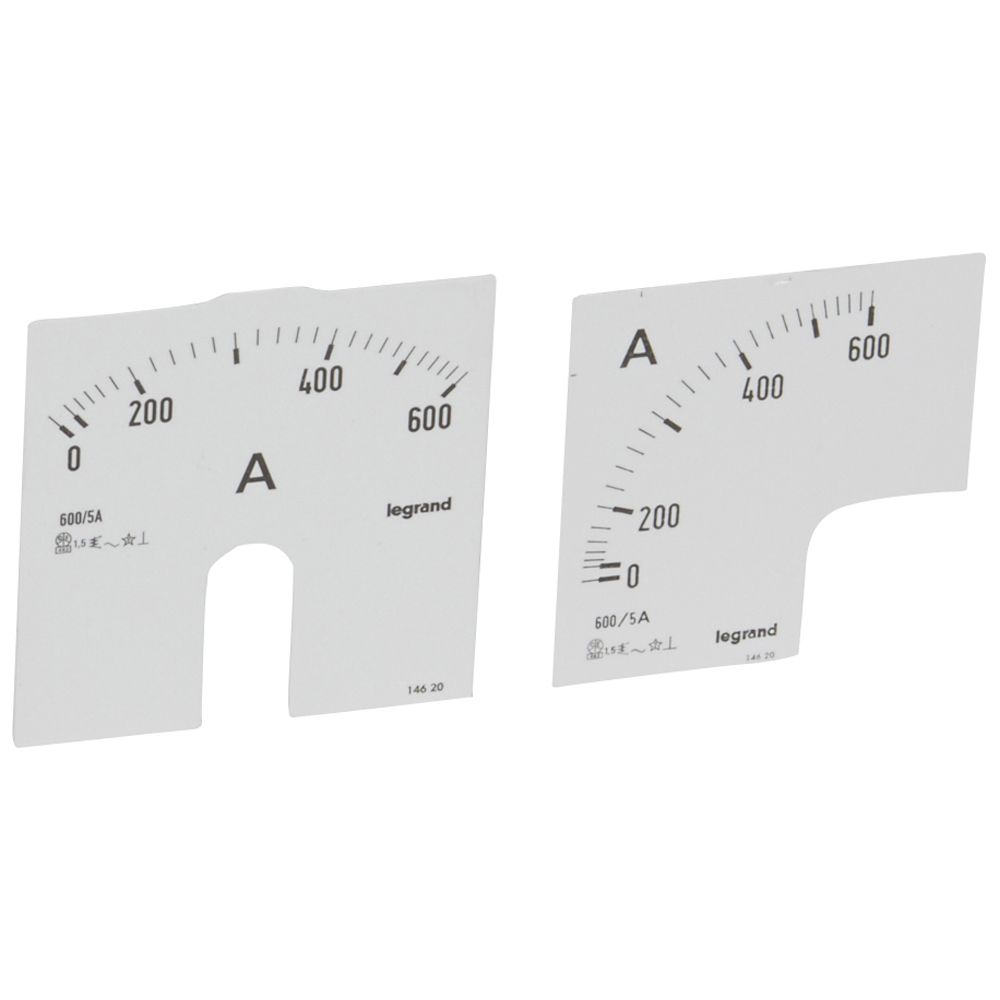 Cuadrante de Medida para Amperimetro Analogo 0-600A. 14620 — Legrand — Legrand