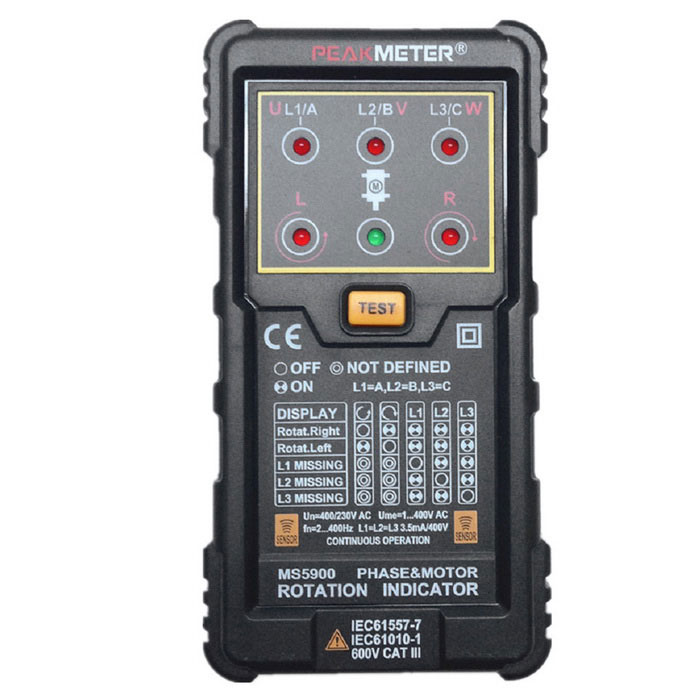 Indicador de Rotacion de Fases 2025029 — Peakmeter — Peakmeter