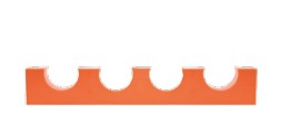 Separador Para Tubo PVC 63x3 Vias SEP63x3 — Lider PVC — Lider PVC