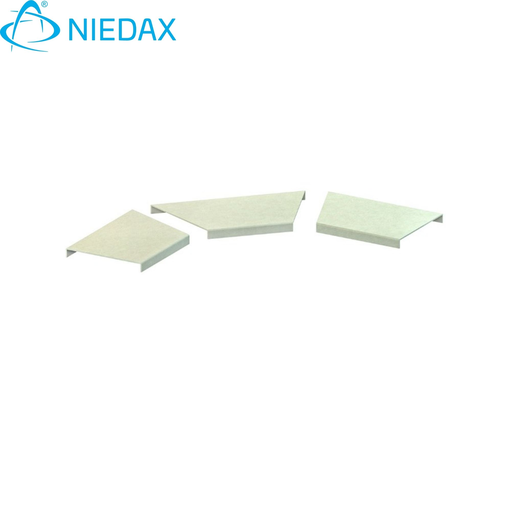 Tapa Curva Horizontal Ulbd 300 90 F/vidrio 300x100x3000x5.0mm (Frp) 957446 — Niedax — Niedax
