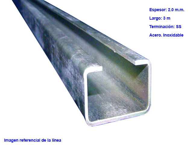 Perfil 42x42x3000x2.0mm (SS) A/INOX 337417088 — Otras Marcas