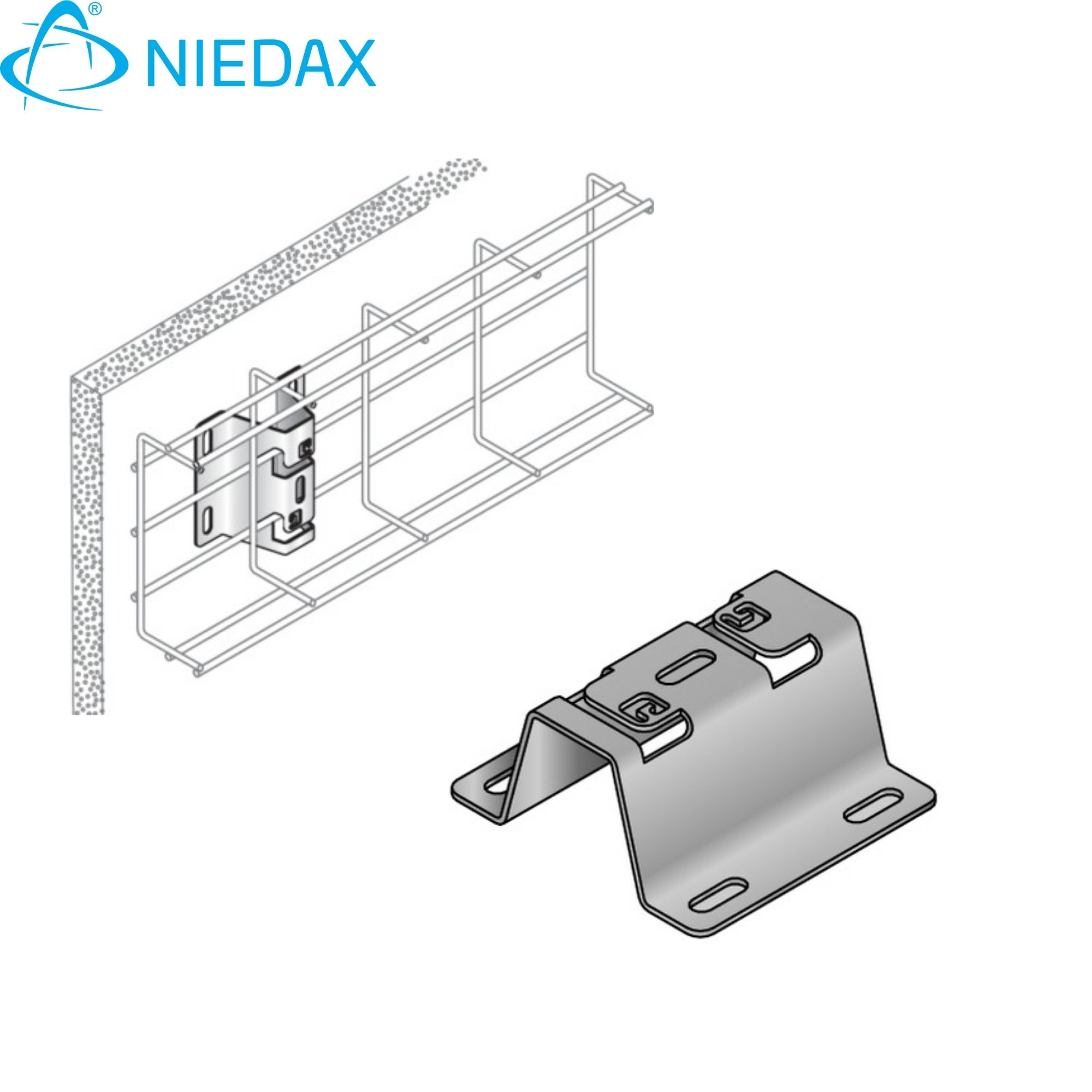 Soporte Horizontal Sh 100 Sm (Set 20U) 553142 — Niedax — Niedax