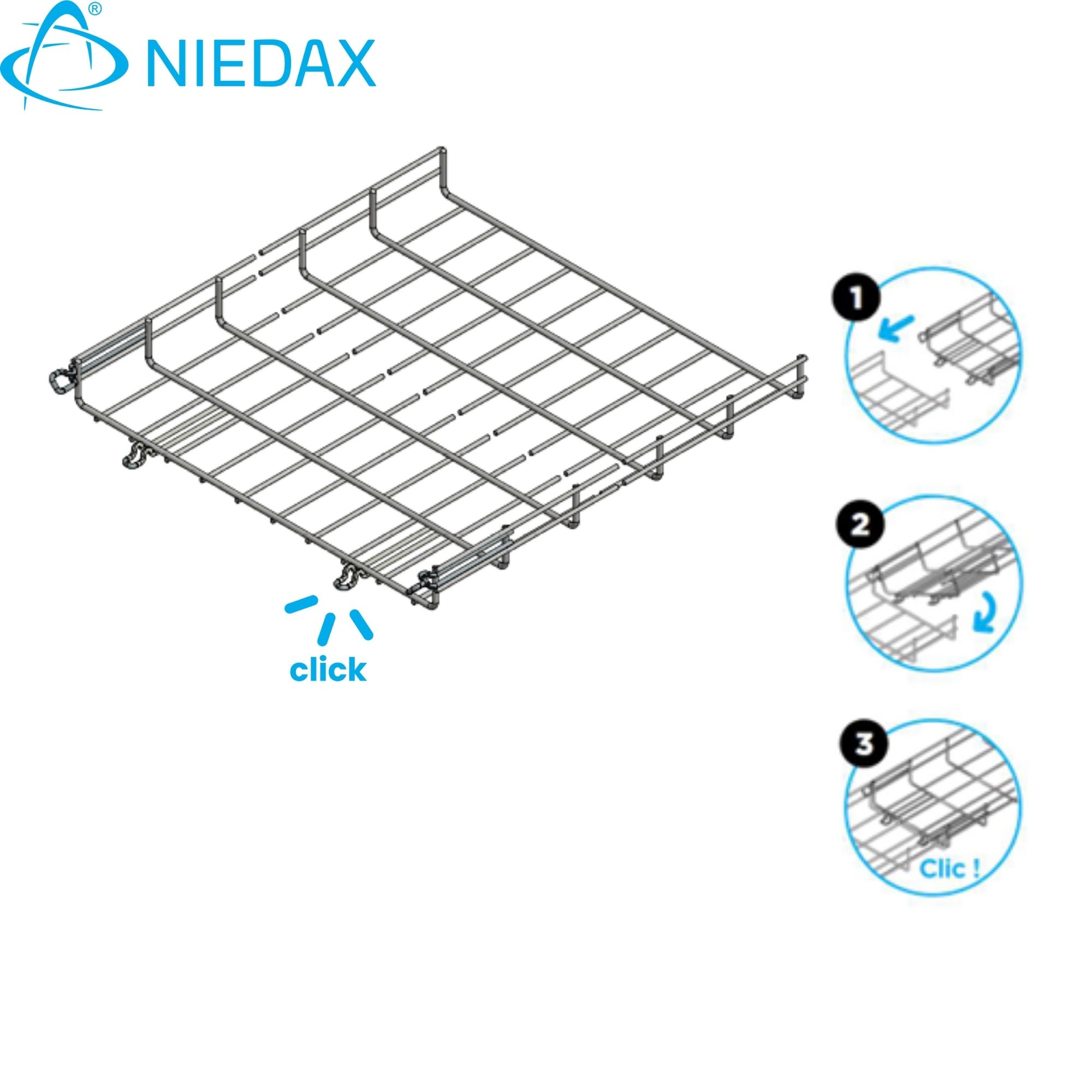 Bandeja 54x500mm (Ez) (X Tira 3MT) 711338 — Niedax — Niedax