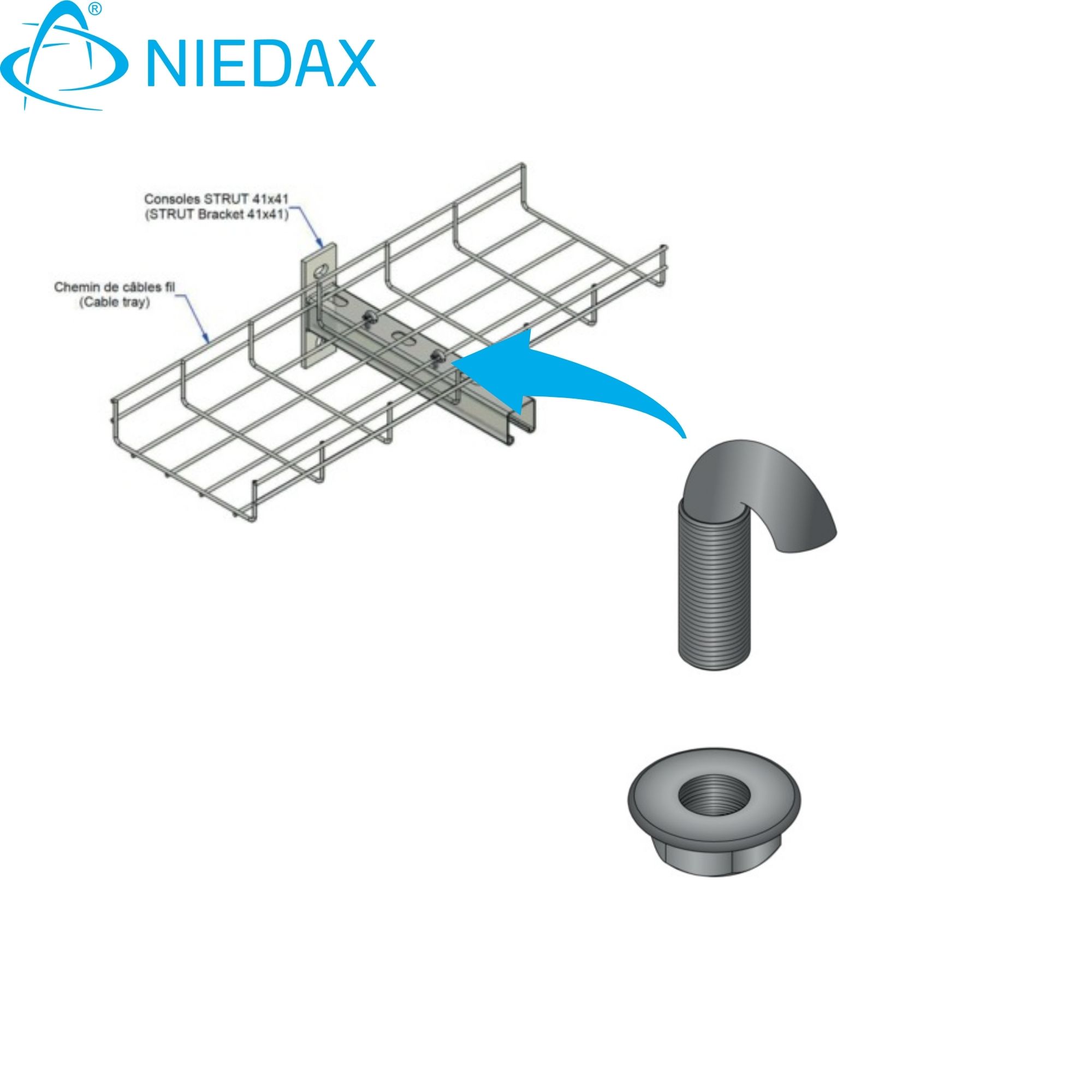 Ndx Perno J Hdg Galvanizado (SET50) 709819 — Niedax — Niedax