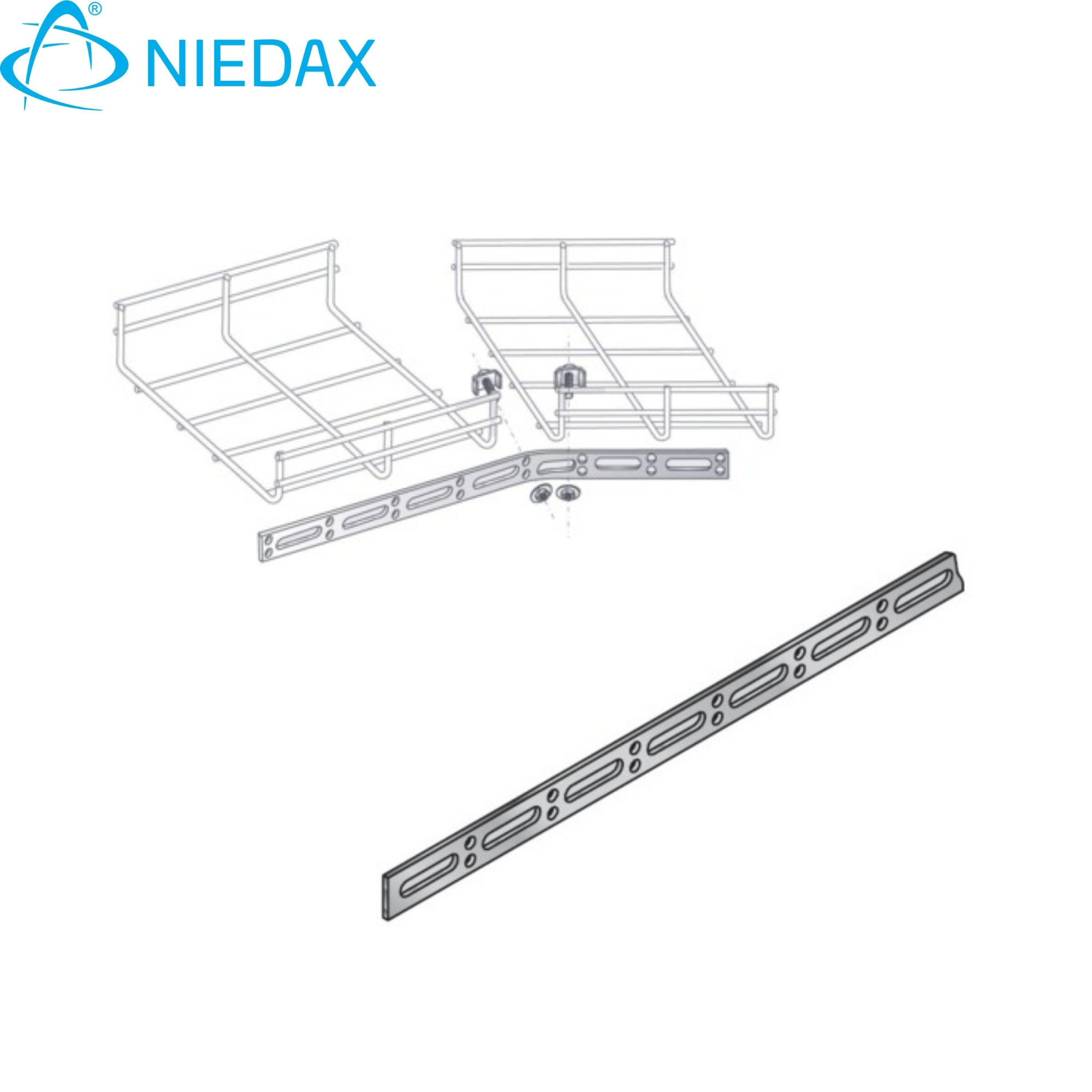 Eclisa Union Elu 300mm (Hg) 553038 — Niedax — Niedax