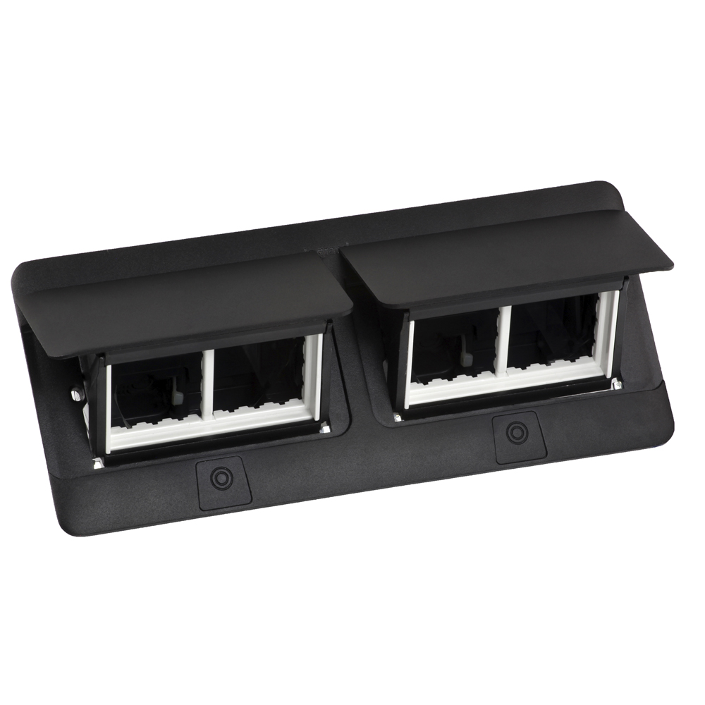 Caja Piso/mueble 8 Modulos Negro/mate 654005 — Legrand — Legrand