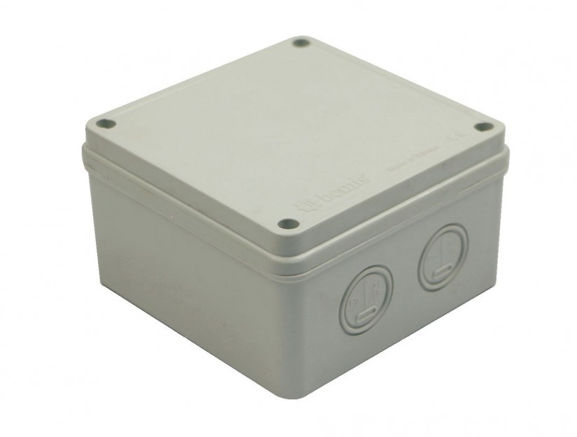 Caja Estanca IP66, Libre de Halogenos, 2 Salidas, 120x120x70mm, Bemis 11236835 — FNX — FNX