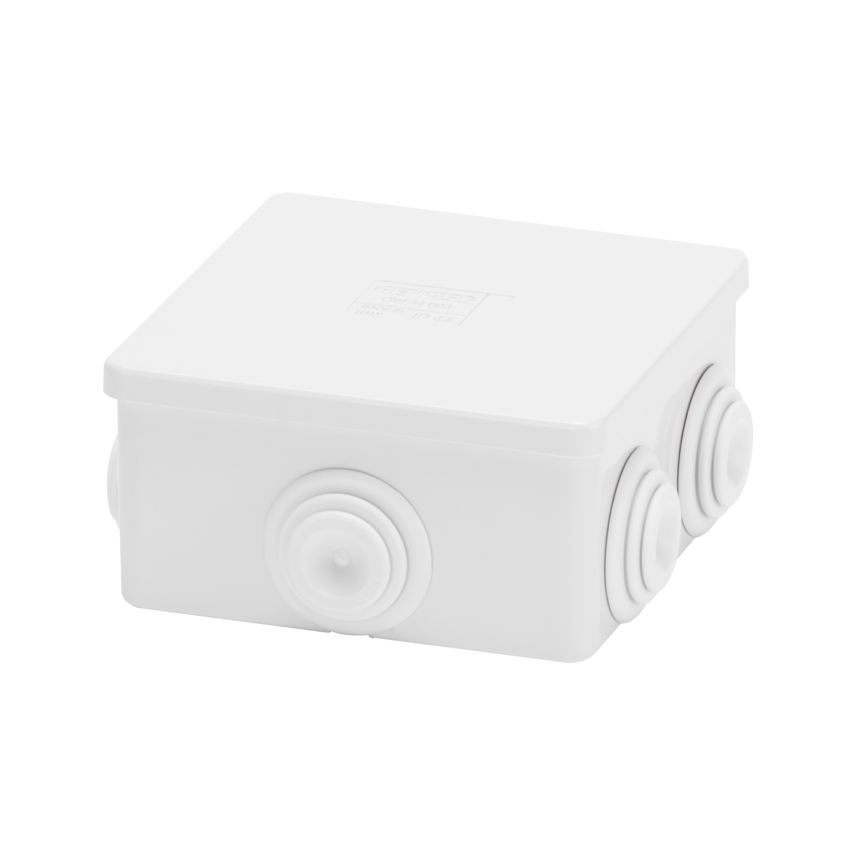 Caja Estanca 80x80x40 con Entrada IP44 Libre Halogeno GW44003 — Gewiss — Gewiss