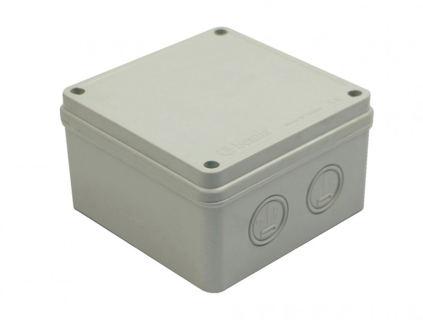 Caja Estanca IP44, Libre de Halogenos, 2 Salidas, 120x120x70mm, Bemis 11235635 — FNX — FNX