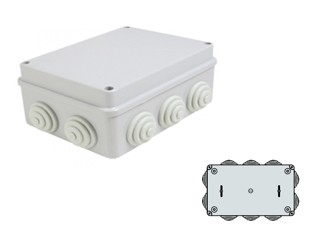 Caja Estanca 200x155x80mm 10 Salidas IP55 11231234 — FNX — FNX
