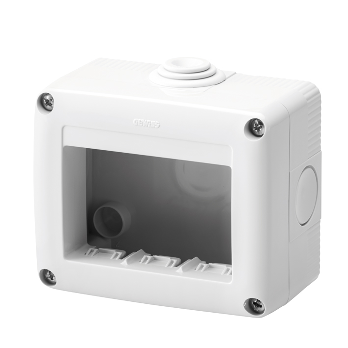 Caja Estanca 3 Modulos IP40 Libre de Halogeno GW27003 — Gewiss — Gewiss