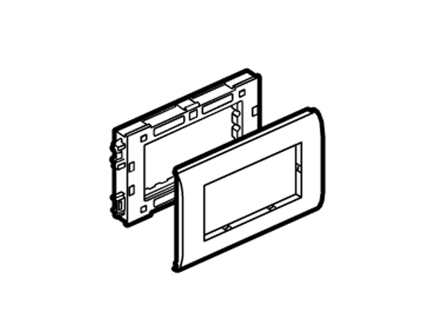 Placa Con Soporte Dlp/zh Mosaic 4 Mod 611798 — Legrand — Legrand