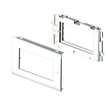 Adaptador Doble para Mosaic 45, Tapa 80mm, Color Blanco, en U43X 93614-42 — Unex — Unex