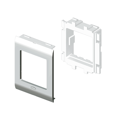 Adaptador Simple para Mosaic 45, Tapa 65mm, Color Aluminio, en U24X 93608-03 — Unex — Unex