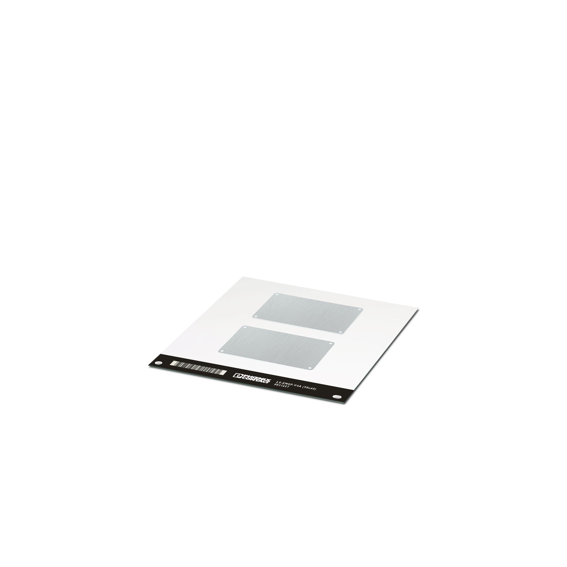 Marca No/adh Acero Inox 90x60mm PLACA/2UN Plateado 831657 — Phoenix Contact — Phoenix Contact