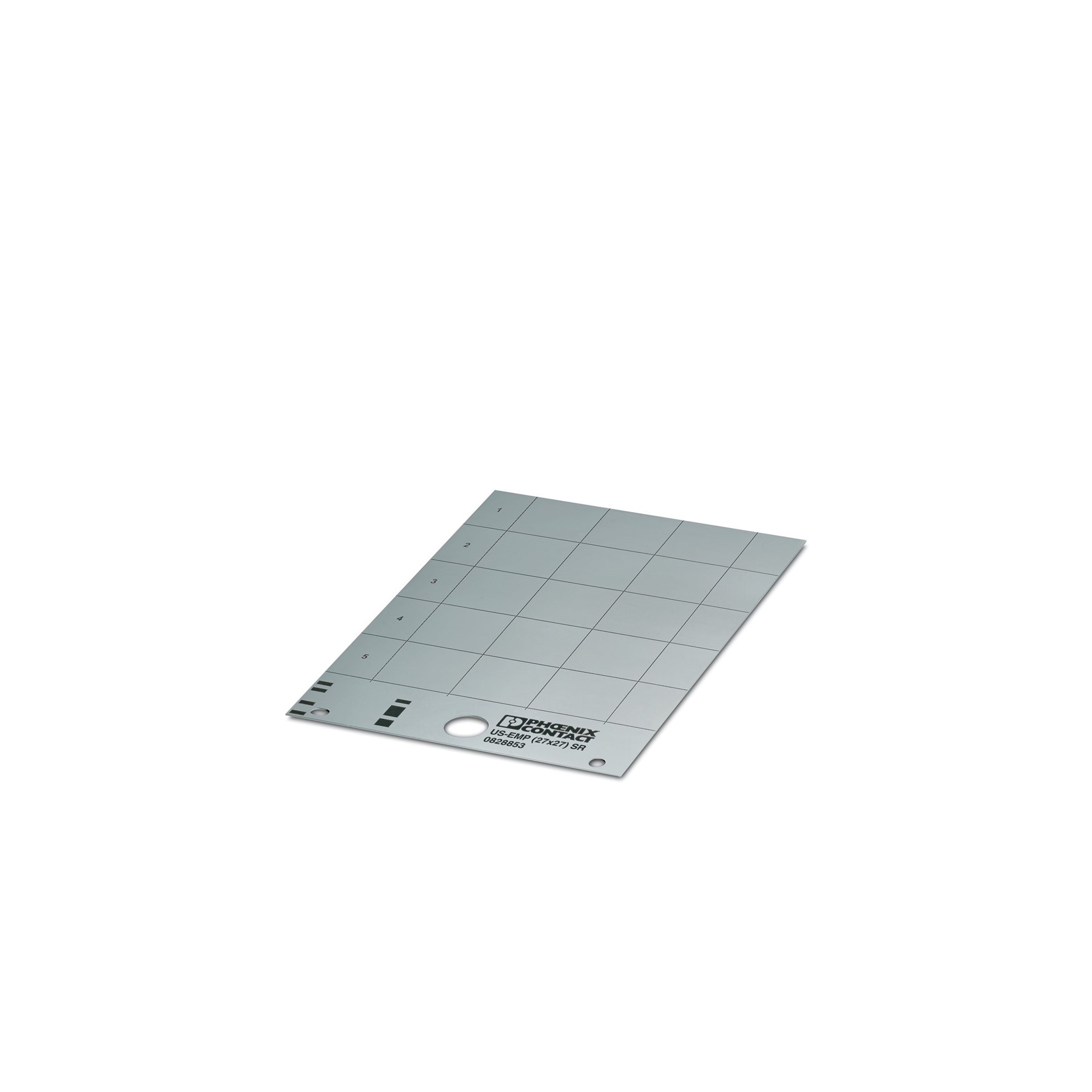 Rotulo para Encajar 27 X 27mm 15 Und Plata 828853 — Phoenix Contact — Phoenix Contact