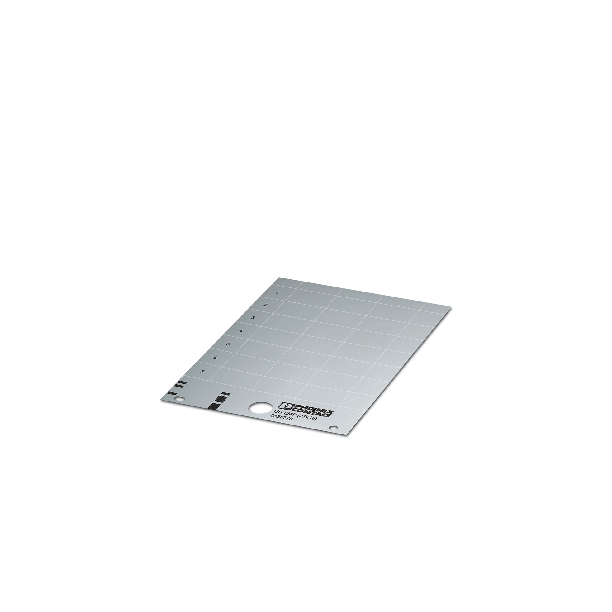 Rotulo para Encajar 27 X 18mm 21 Und Plata 828851 — Phoenix Contact — Phoenix Contact