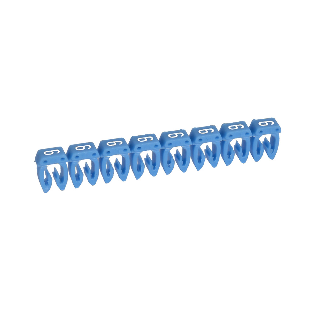 Marca CAB3 1.5-2.5mm 6 Azul Tira 30U. 38226 — Legrand — Legrand
