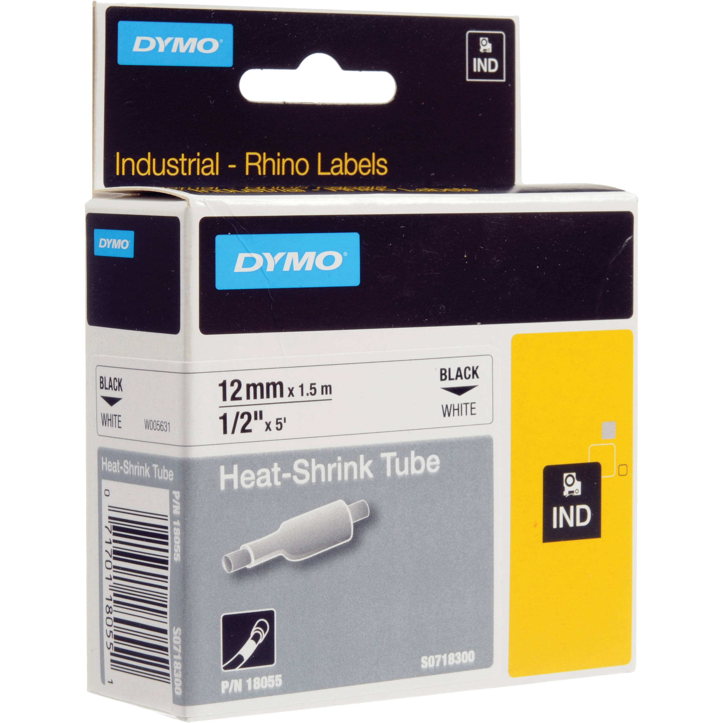 Cinta Termocont 12mm X 1.5M Fondo Bl/texto Ne Para Rhino 4200-6000 18055 (49104136) — Otras Marcas