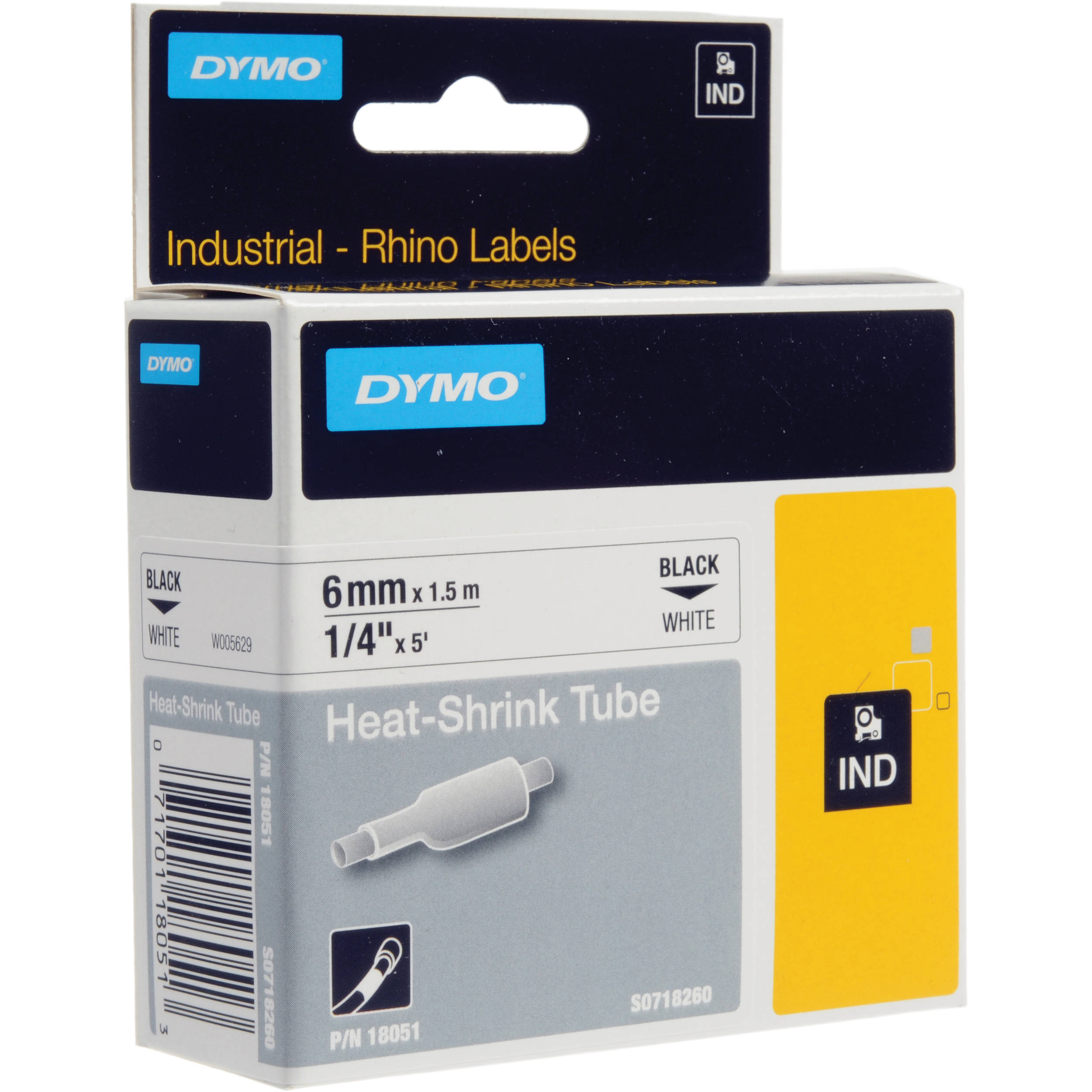 Cinta Termocont 6mm X 1.5M Fondo Bl/texto Ne Para Rhino 4200-6000 18051 (49102136) — Otras Marcas
