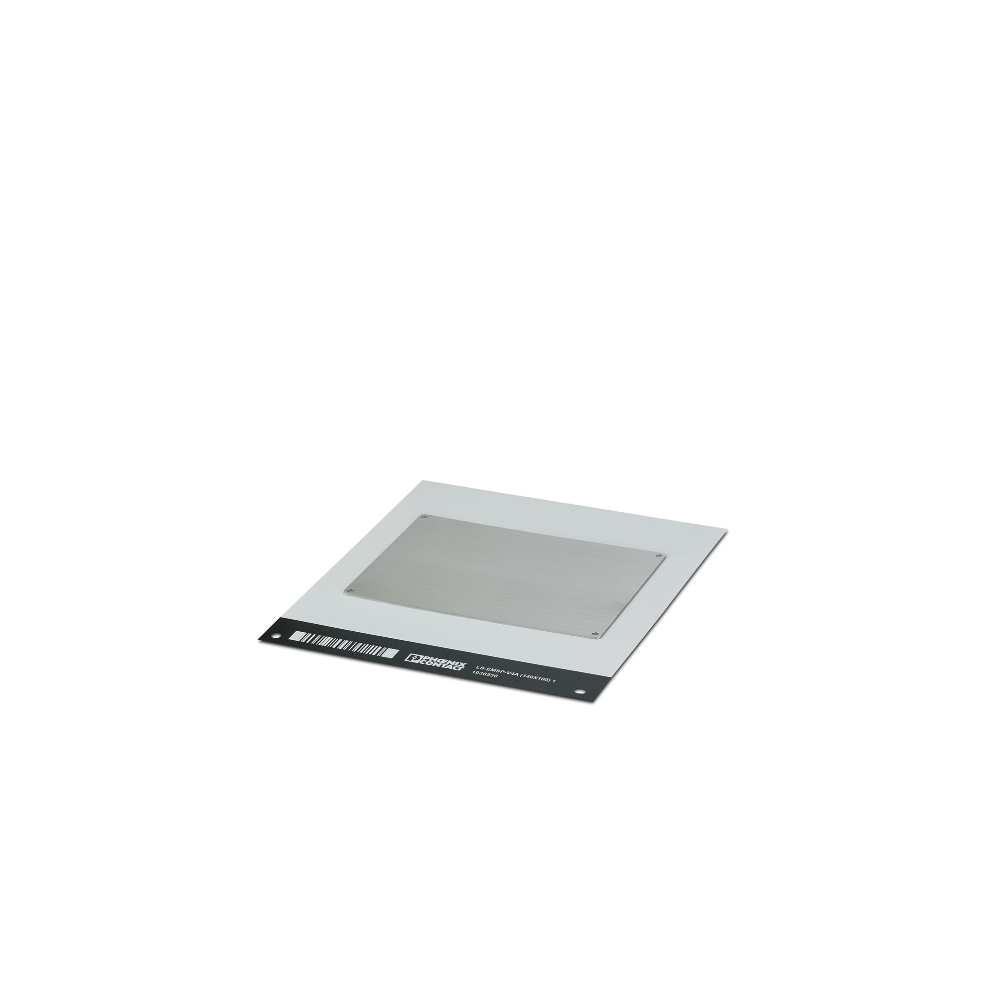 Pc Marca No/adh Acero Inox 140x100mm PLACA/1UN Plateado 1030550 — Phoenix Contact — Phoenix Contact