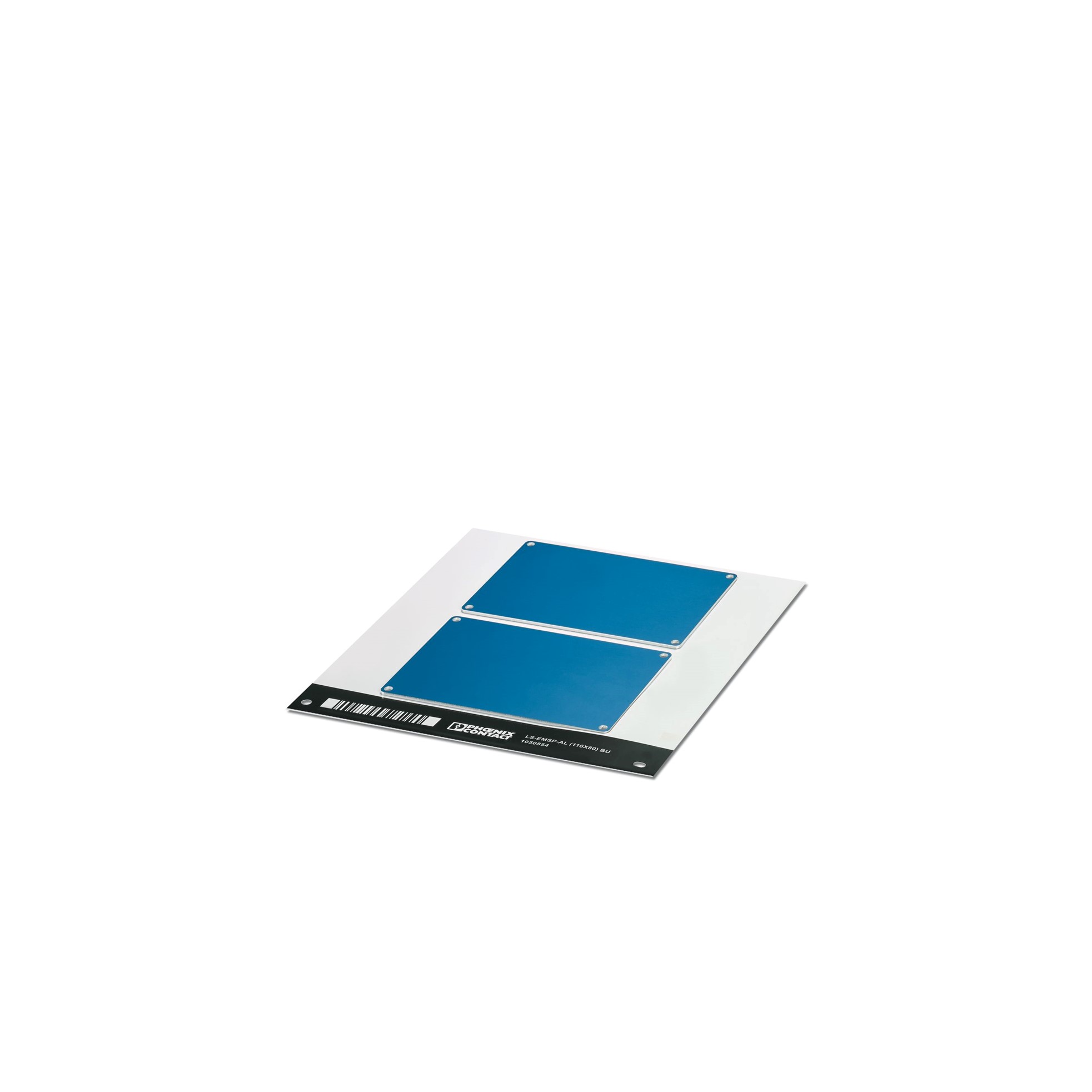 Pc Marca No/adh Aluminio 110x80mm PLACA/2UN Azul 1050854 — Phoenix Contact — Phoenix Contact