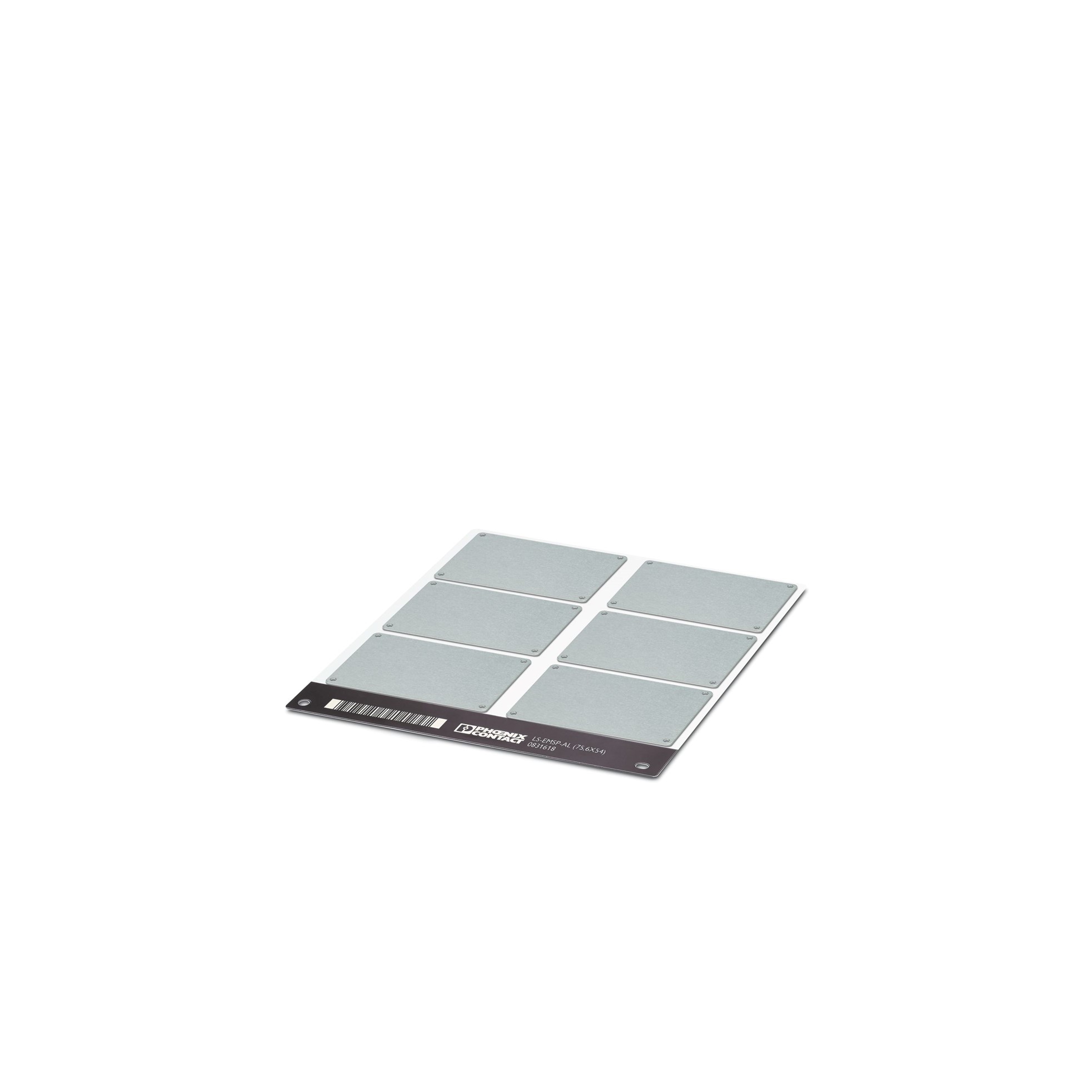 Pc Marca No/adh Aluminio 75.6x54mm PLACA/6UN Alum 831618 — Phoenix Contact — Phoenix Contact
