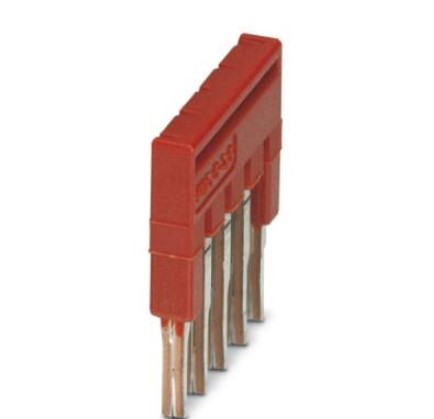 Puente Enchufable 5 Polos Rojo PASO/3.5mm (Fbs 4-3,5) 3213043 — Phoenix Contact — Phoenix Contact
