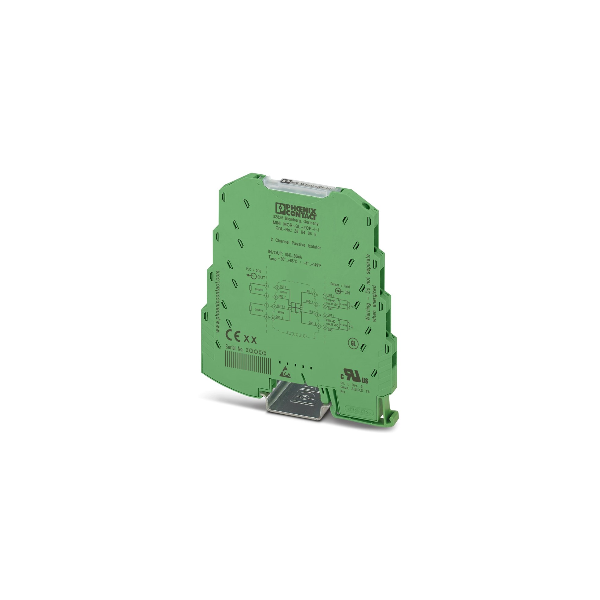 Separador Pasivo Mcr 2 Canales Conex Tornillo 2864655 — Phoenix Contact — Phoenix Contact